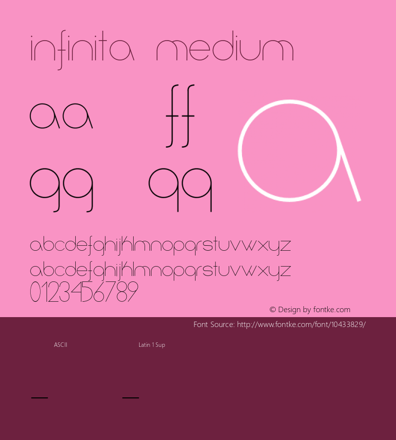 Infinita Medium Version 003.000 Font Sample