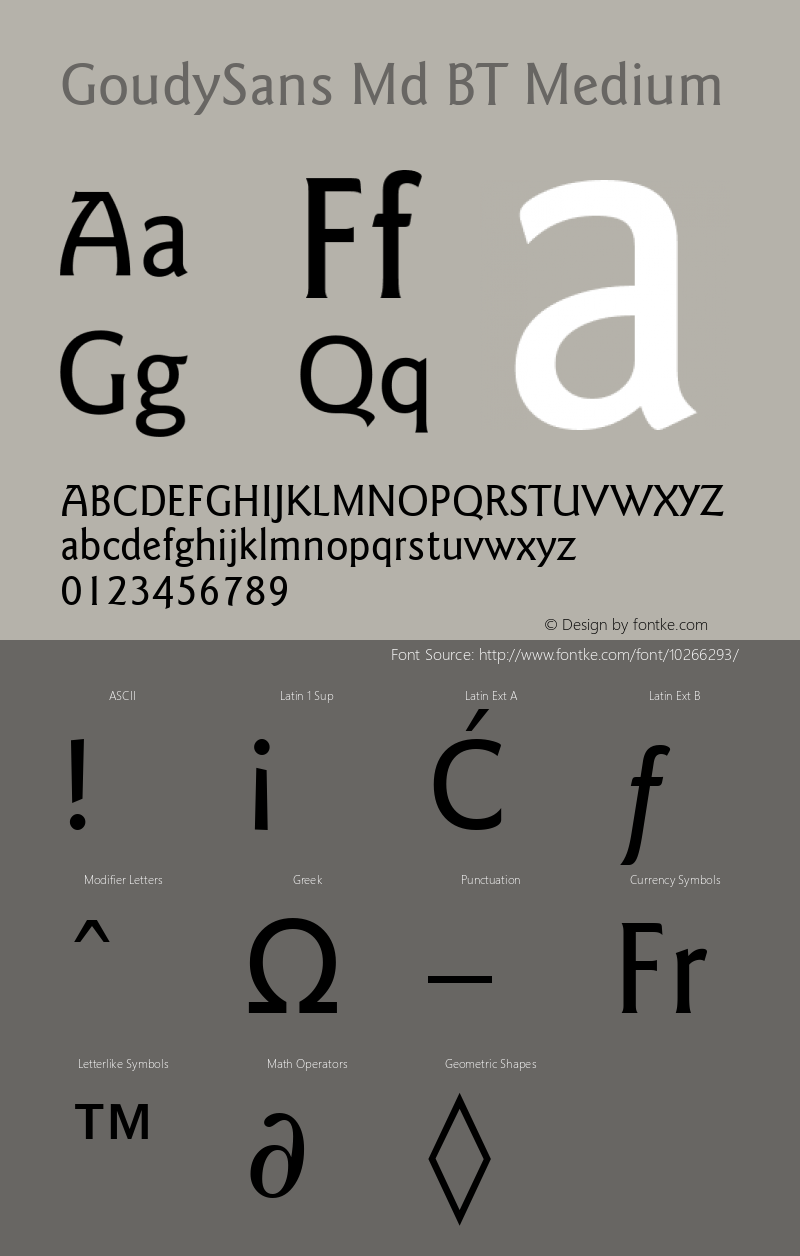 GoudySans Md BT Medium mfgpctt-v1.59 Friday, March 5, 1993 11:33:09 am (EST) Font Sample