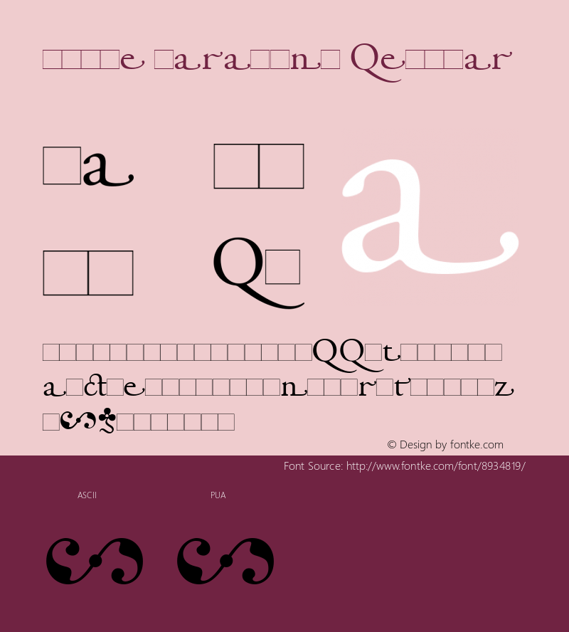 Adobe Garamond Regular Version 1.00 Font Sample