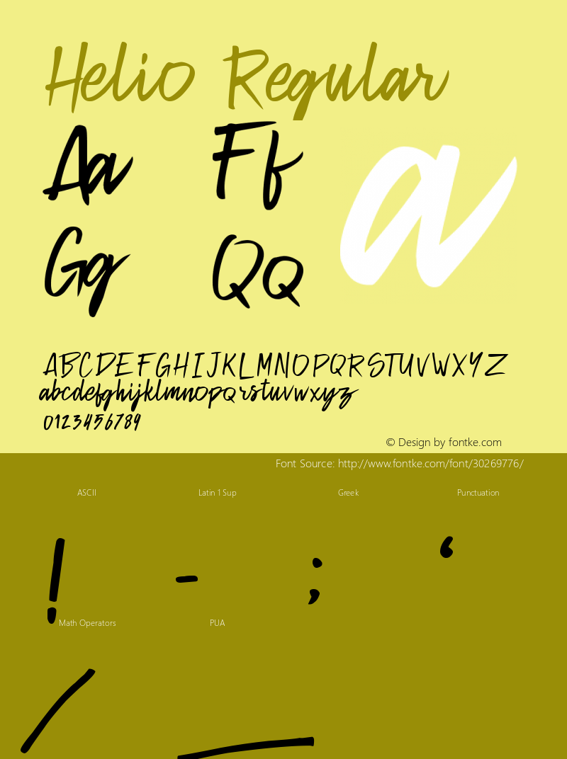 Helio Version 1.00;May 14, 2019;FontCreator 11.5.0.2430 32-bit Font Sample