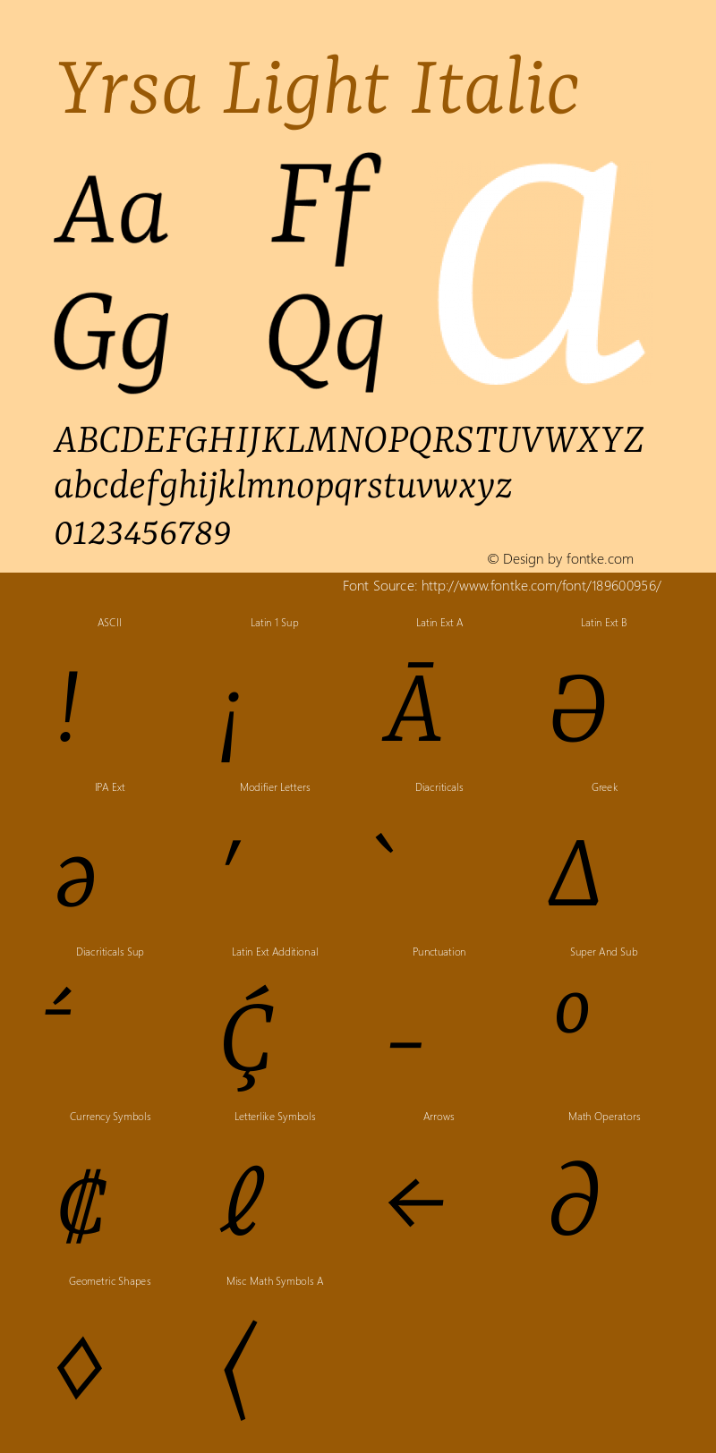 Yrsa Light Italic Version 2.004图片样张