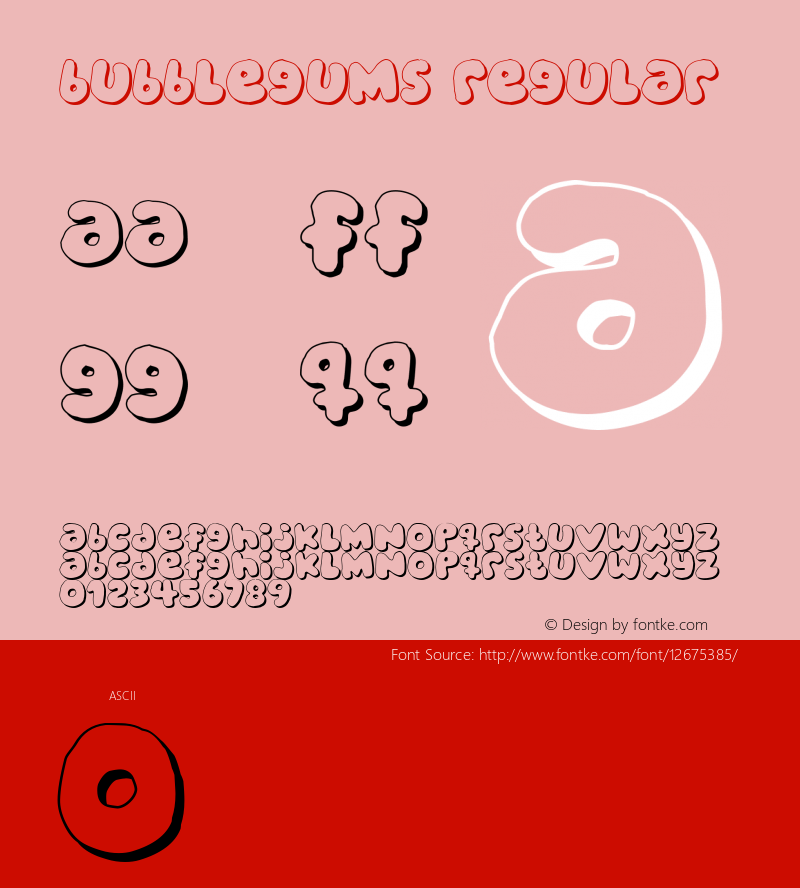 bubblegums Regular 2 Font Sample