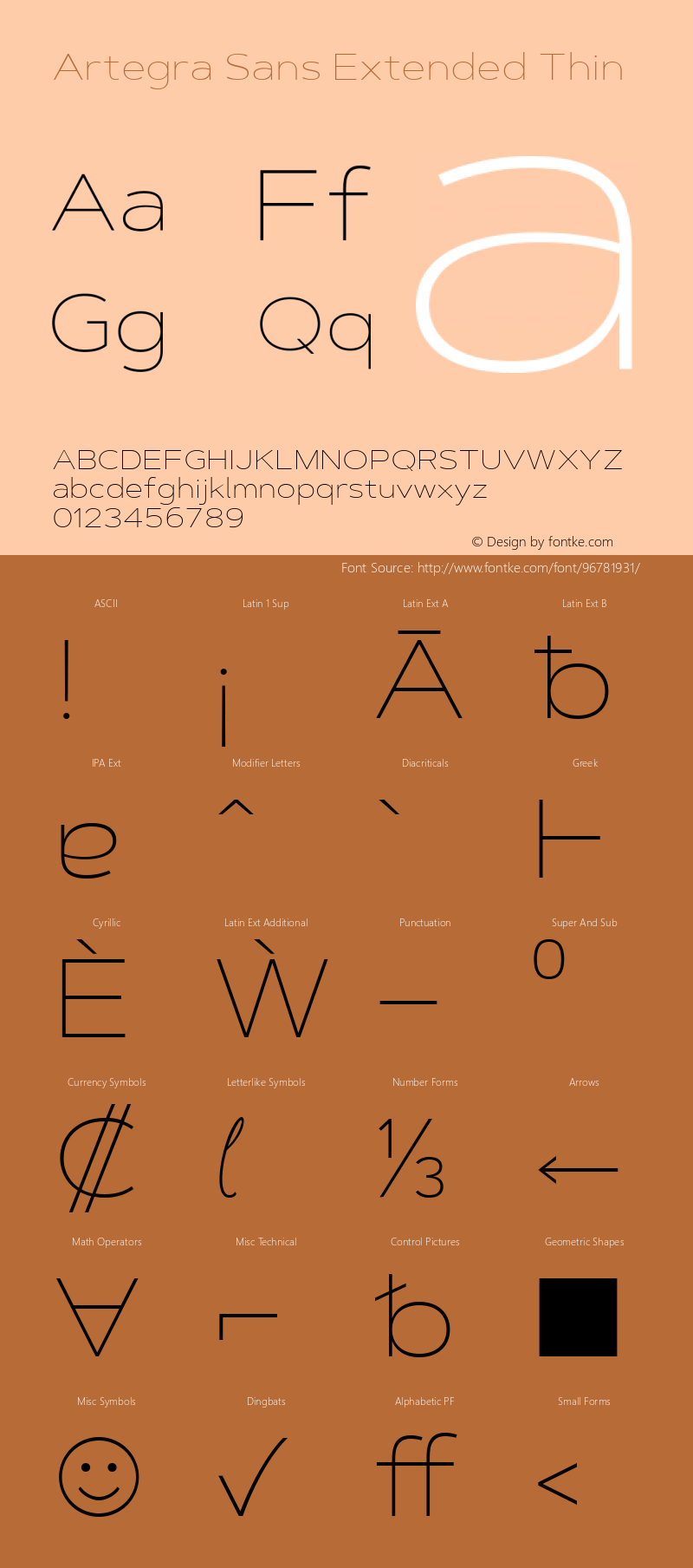 Artegra Sans Extended Thin 1.006 Font Sample