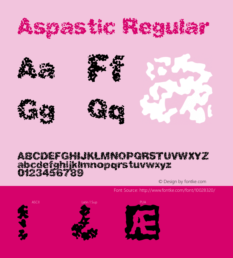 Aspastic Regular 1.0 Font Sample