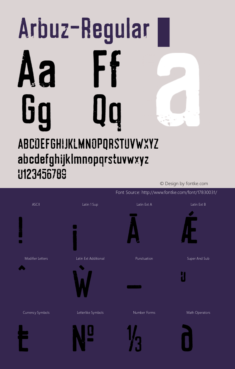 Arbuz-Regular ☞ 1.000;com.myfonts.easy.justyna-sokolowska.arbuz.regular.wfkit2.version.4kLn Font Sample