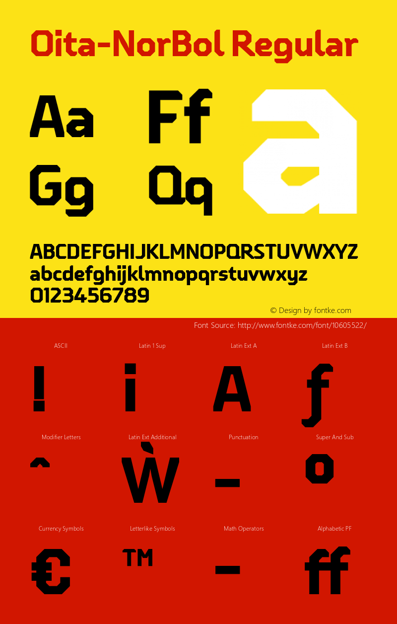 Oita-NorBol Regular Version 1.000;com.myfonts.easy.insigne.oita.normal-bold.wfkit2.version.4b5o Font Sample