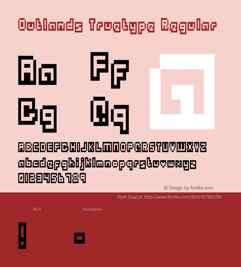 Outlands Truetype Regular 1 Font Sample