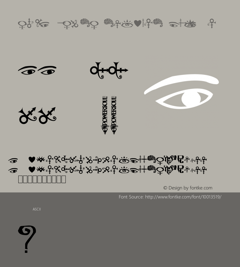 The Artist Symbols Normal 1.0 Sun Mar 16 20:30:18 1997 Font Sample