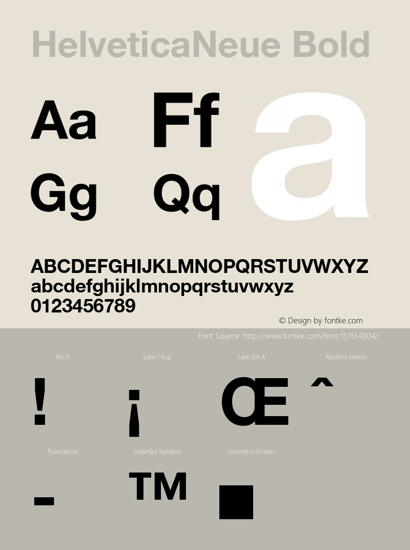HelveticaNeue Bold Macromedia Fontographer 4.1 9/19/98 Font Sample