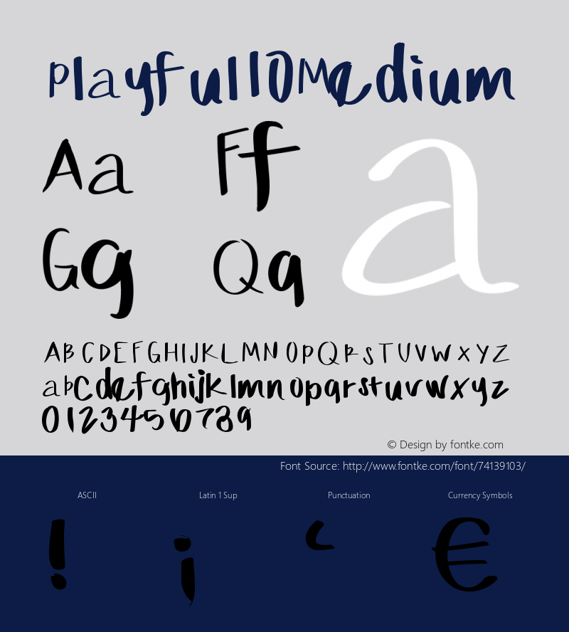 Playful Version 001.000 Font Sample