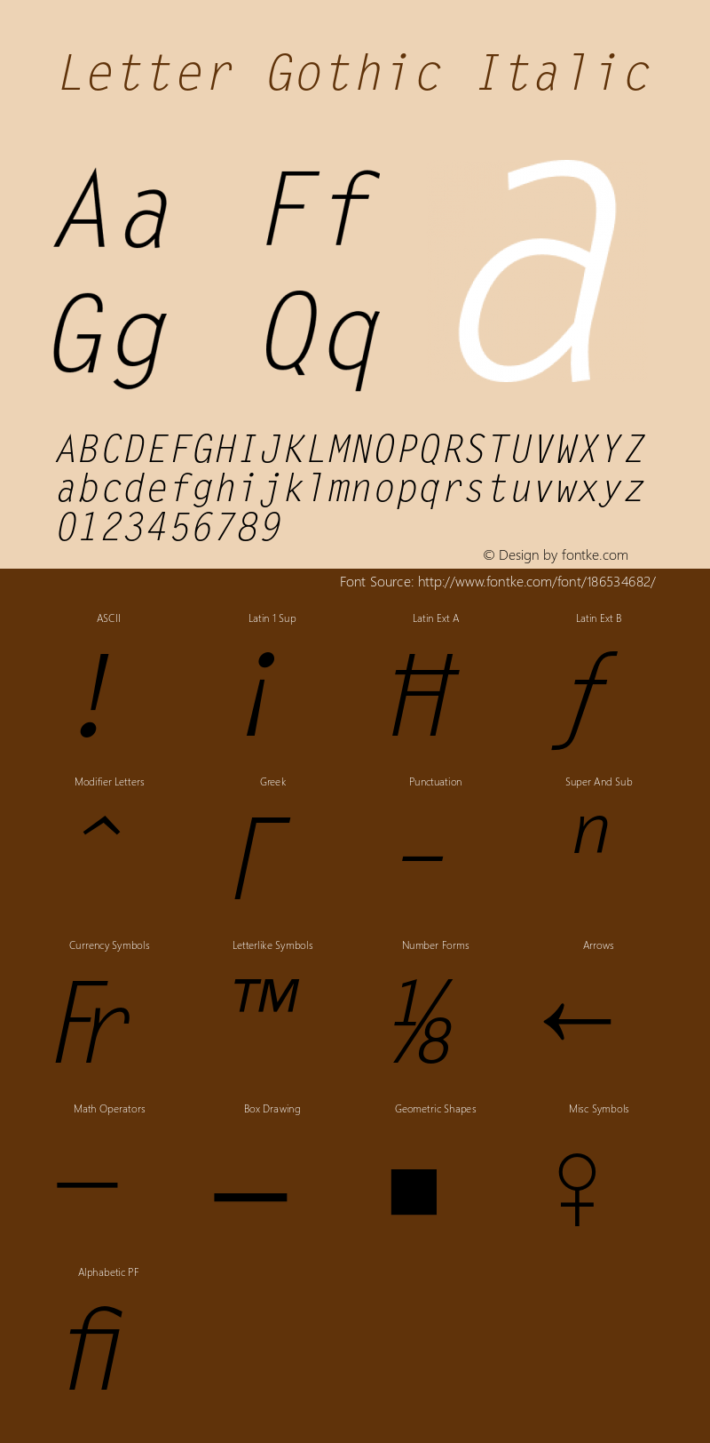 LetterGothic-Slanted 001.005图片样张