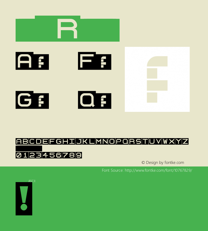 globus Regular Version 1.0 Font Sample