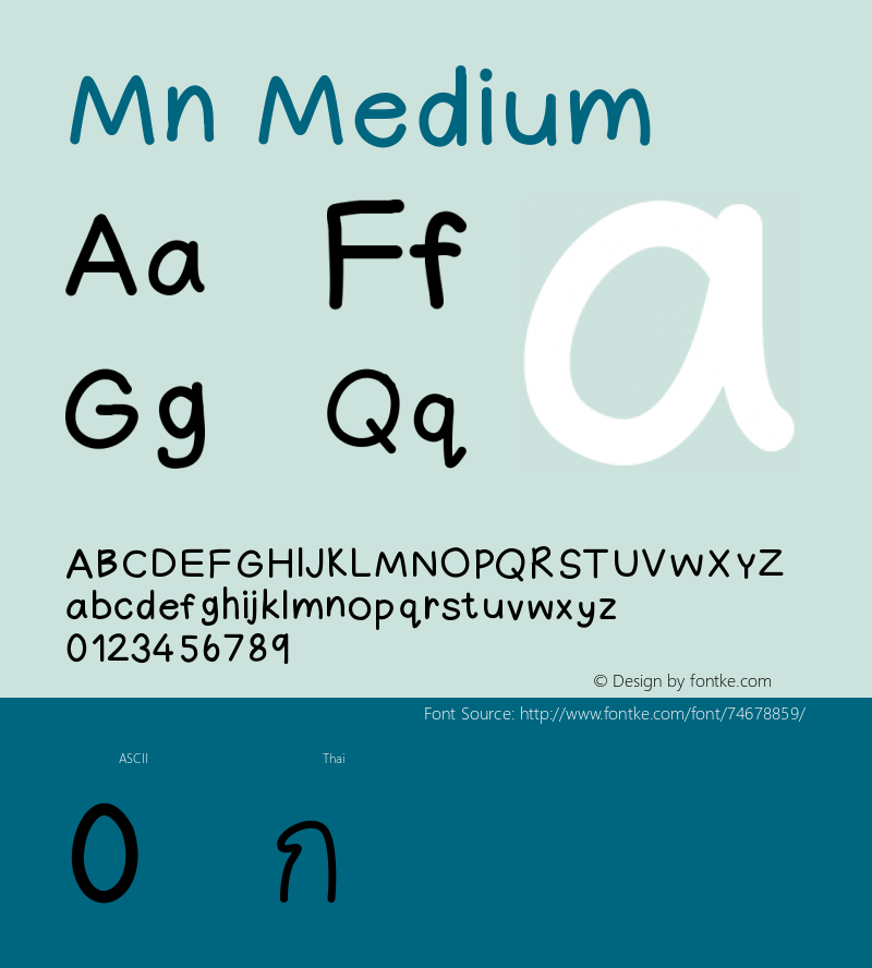 Mn Version 001.000 Font Sample