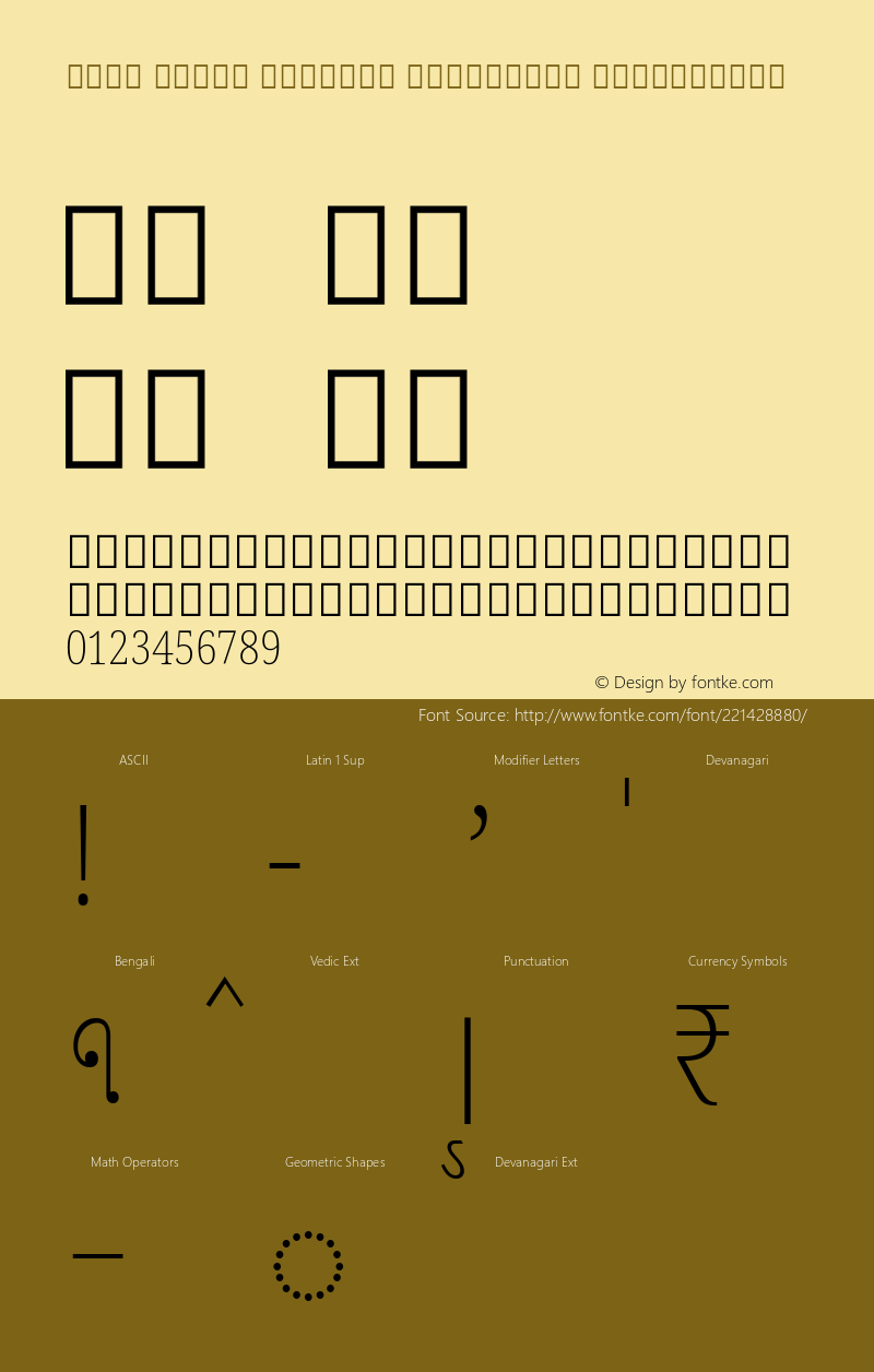 Noto Serif Bengali Condensed ExtraLight Version 2.001; ttfautohint (v1.8.4.7-5d5b)图片样张