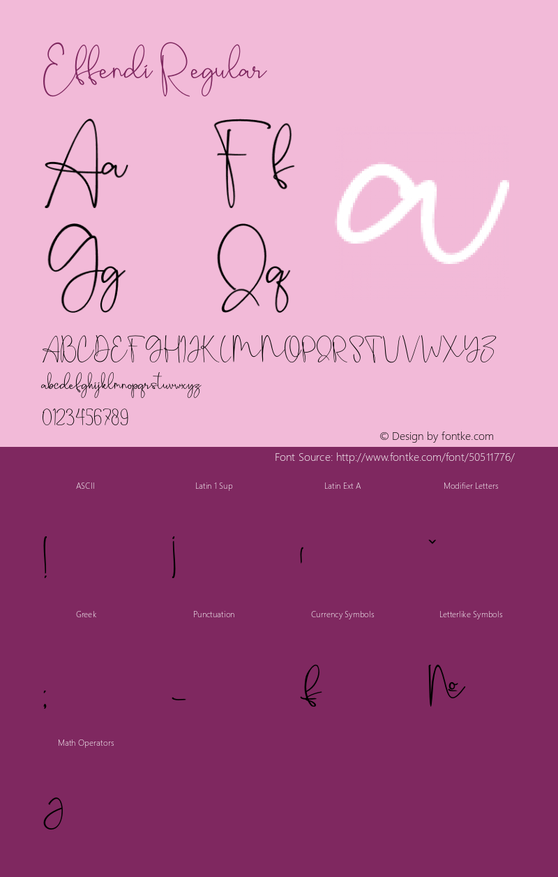 Effendi Version 1.00;November 29, 2019;FontCreator 12.0.0.2525 64-bit Font Sample