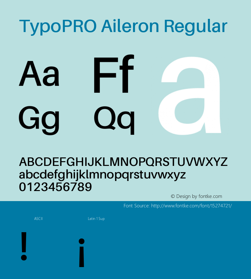 TypoPRO Aileron Regular Version 1.102;PS 001.102;hotconv 1.0.70;makeotf.lib2.5.58329 Font Sample