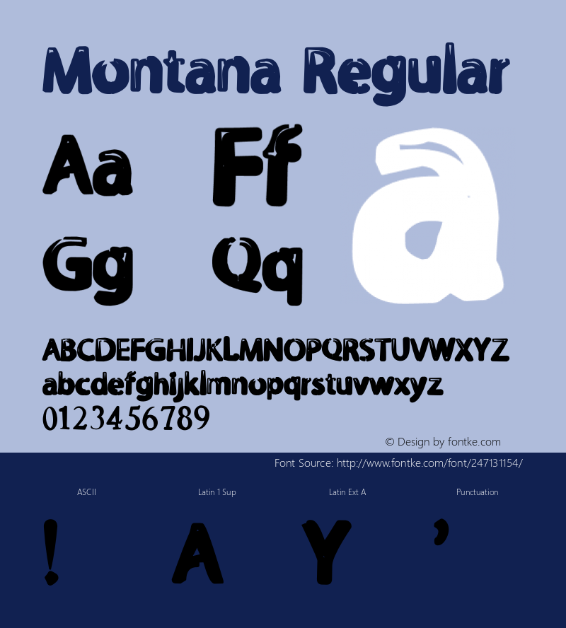 Montana Version 1.002;Fontself Maker 3.5.6图片样张