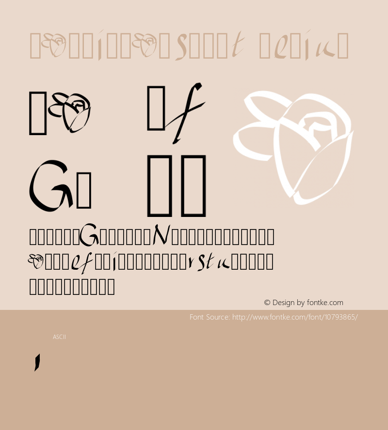 MacmillansFont Medium Version 001.000 Font Sample