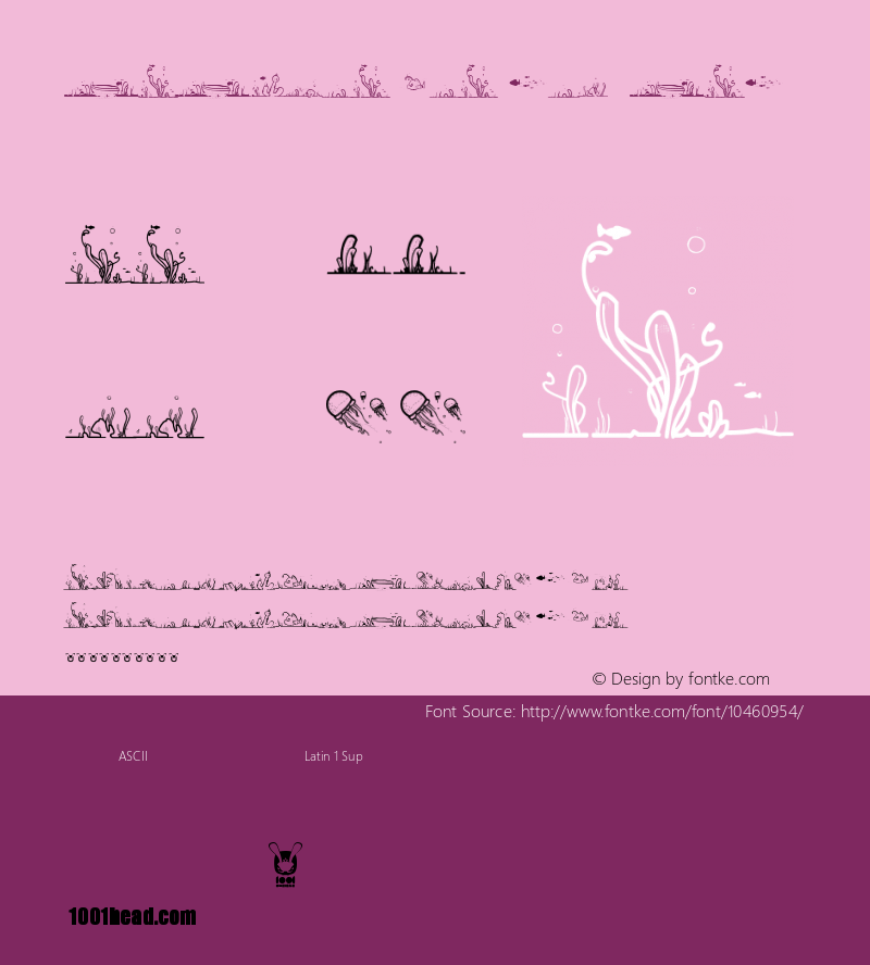 LaLinea Sea Regular Version 1.00 December 23, 2012, initial release Font Sample