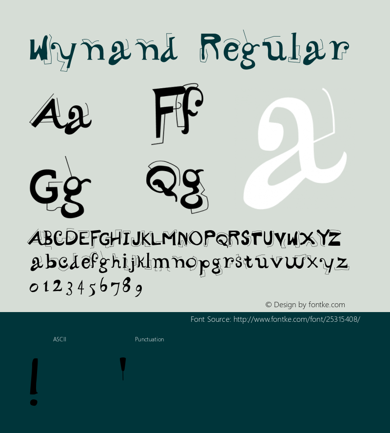 Wynand 001.000 Font Sample