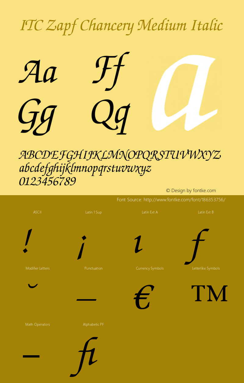 ZapfChancery-MediumItalic 003.001图片样张