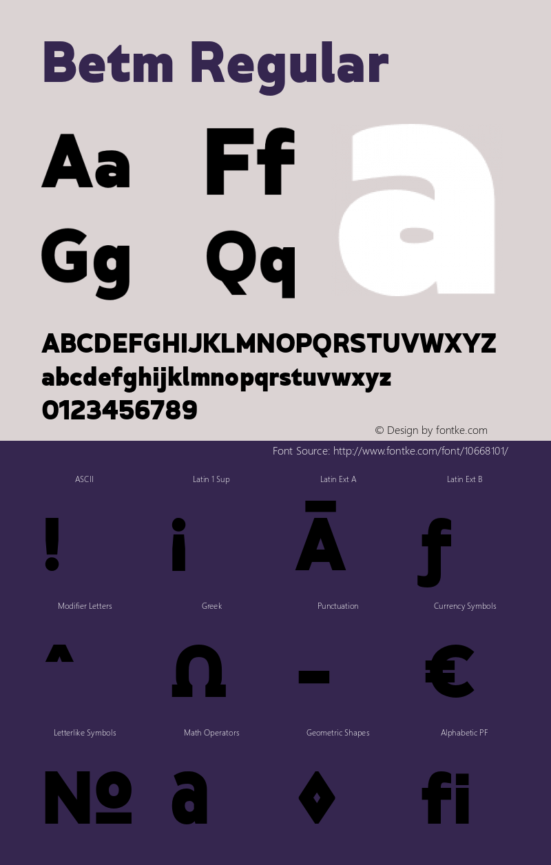 Betm Regular Version 1.000;com.myfonts.easy.typesketchbook.betm.black.wfkit2.version.4ngD Font Sample