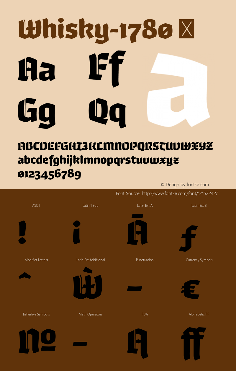 Whisky-1780 ☞ Version 1.000;com.myfonts.easy.corradine.whisky.1780.wfkit2.version.4fc8 Font Sample