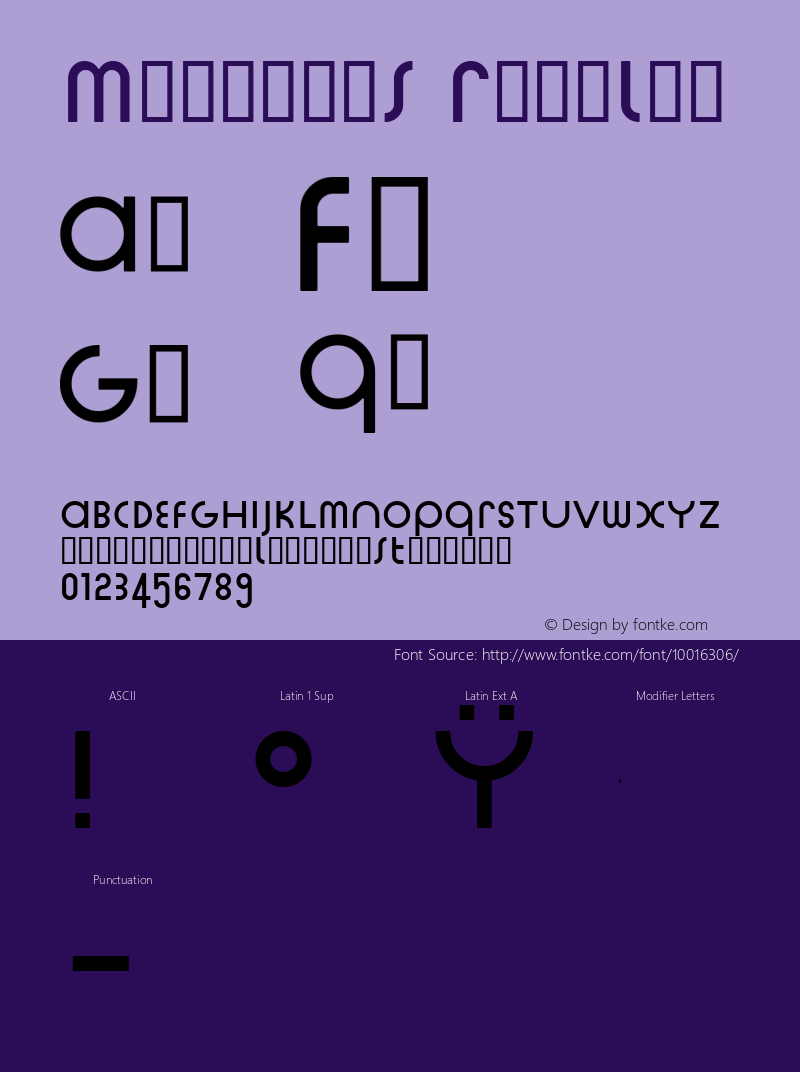 Marfhaus Regular Macromedia Fontographer 4.1.5 00-03-24 Font Sample