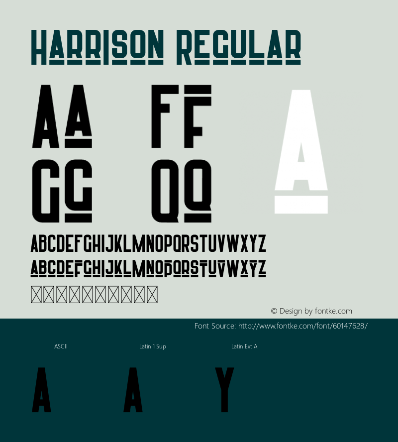 Harrison Version 1.002;Fontself Maker 3.5.0 Font Sample