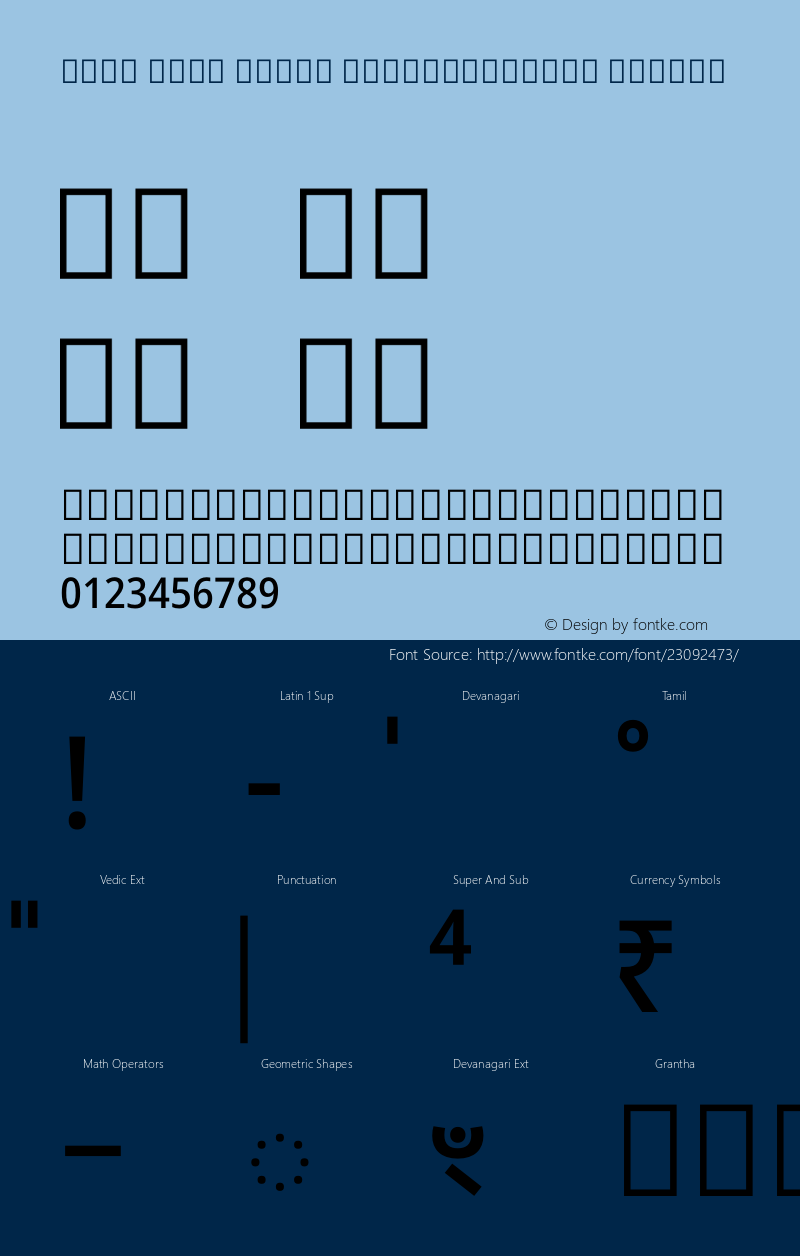 Noto Sans Tamil SemiCondensed Medium Version 1.901 Font Sample