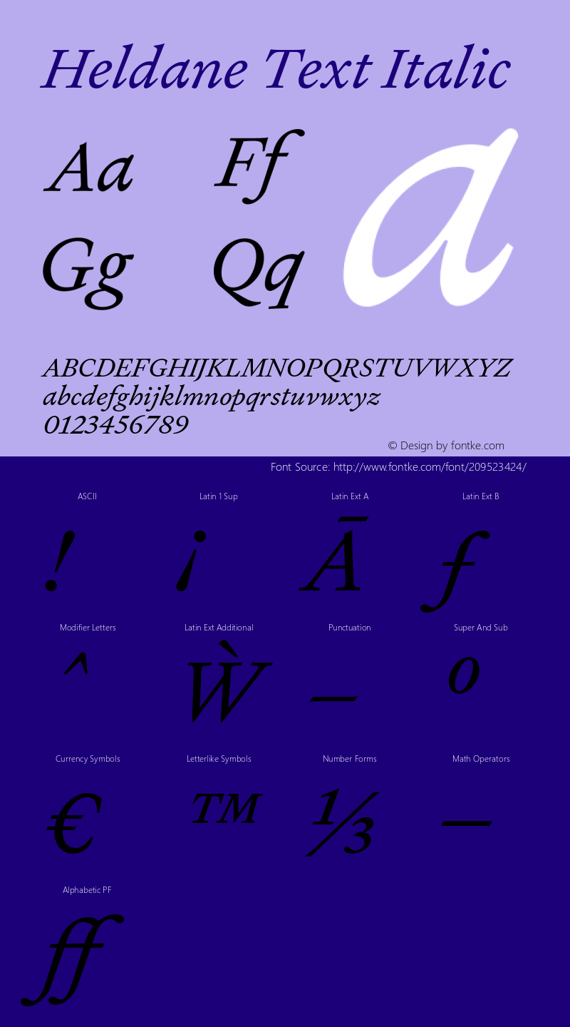 Heldane Text Italic Version 1.002;PS 1.0;hotconv 16.6.54;makeotf.lib2.5.65590图片样张