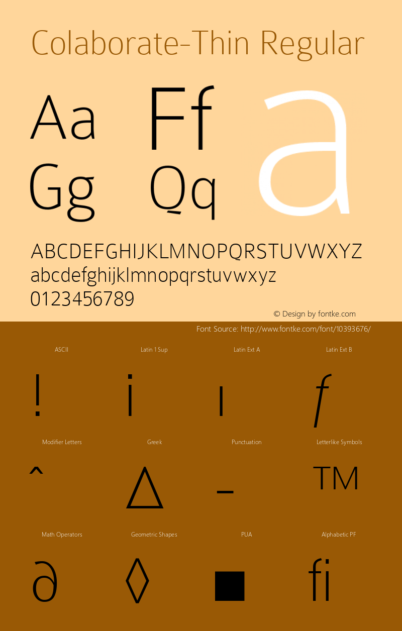 Colaborate-Thin Regular 001.000 Font Sample