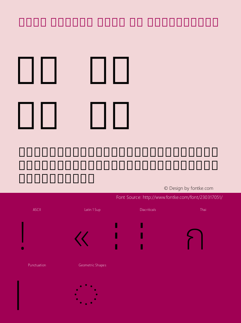 Noto Looped Thai UI ExtraLight Version 1.00; ttfautohint (v1.8) -l 8 -r 50 -G 200 -x 14 -D thai -f none -a qsq -X 