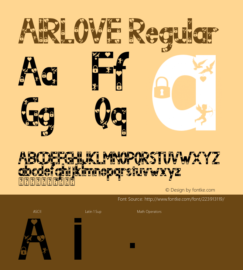 AIRLOVE Version 1.00;April 3, 2022;FontCreator 13.0.0.2683 64-bit图片样张