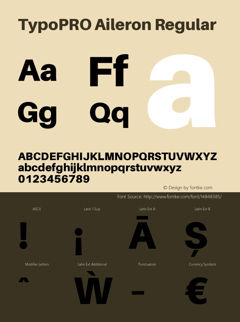 TypoPRO Aileron Regular Version 1.000;PS 001.000;hotconv 1.0.70;makeotf.lib2.5.58329 Font Sample