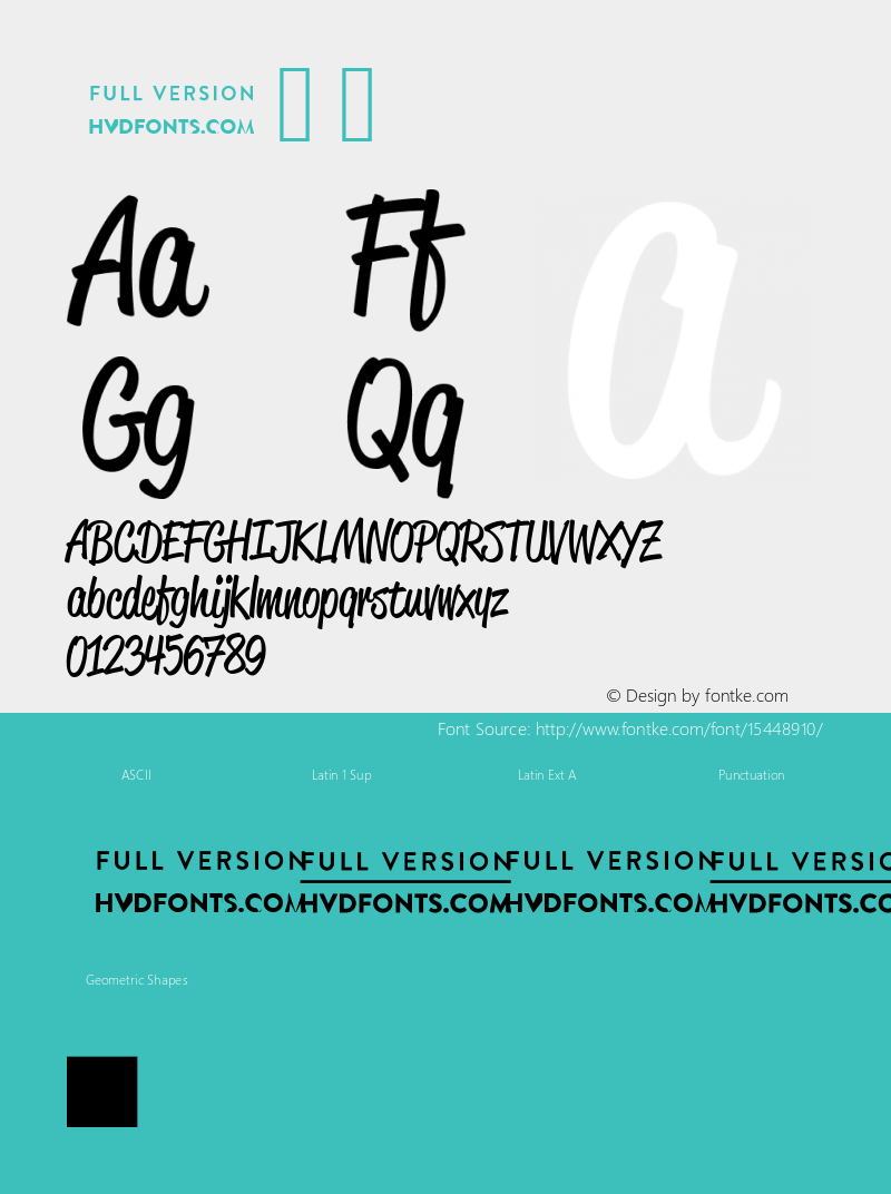 .  Version 1.000 Font Sample