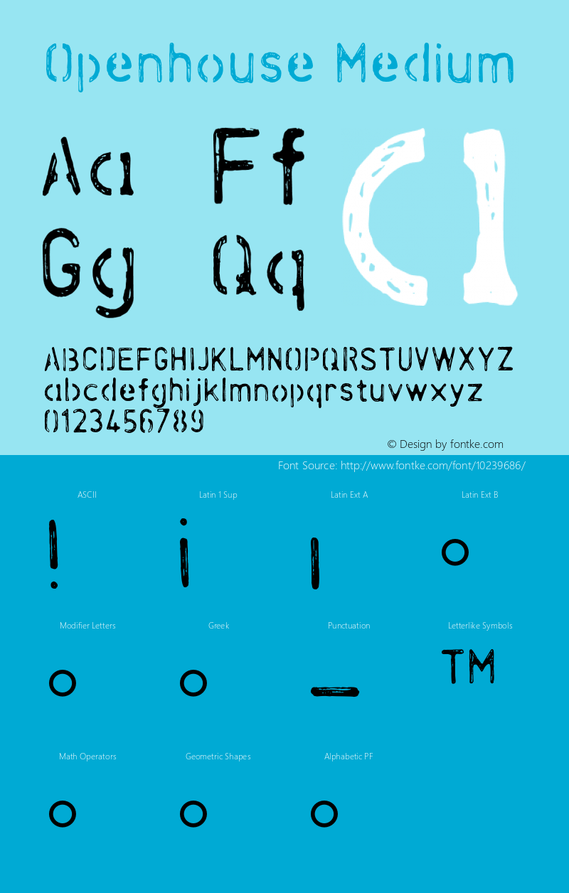 Openhouse Medium 001.000 Font Sample