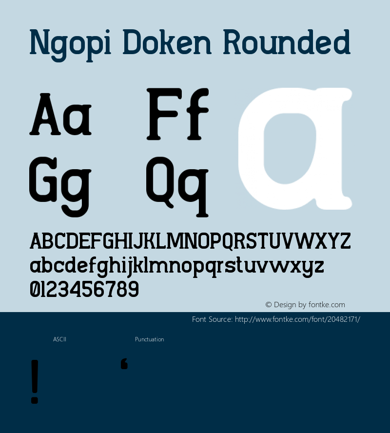 NgopiDoken-Rounded Version 1.000;PS 001.001;hotconv 1.0.56 Font Sample