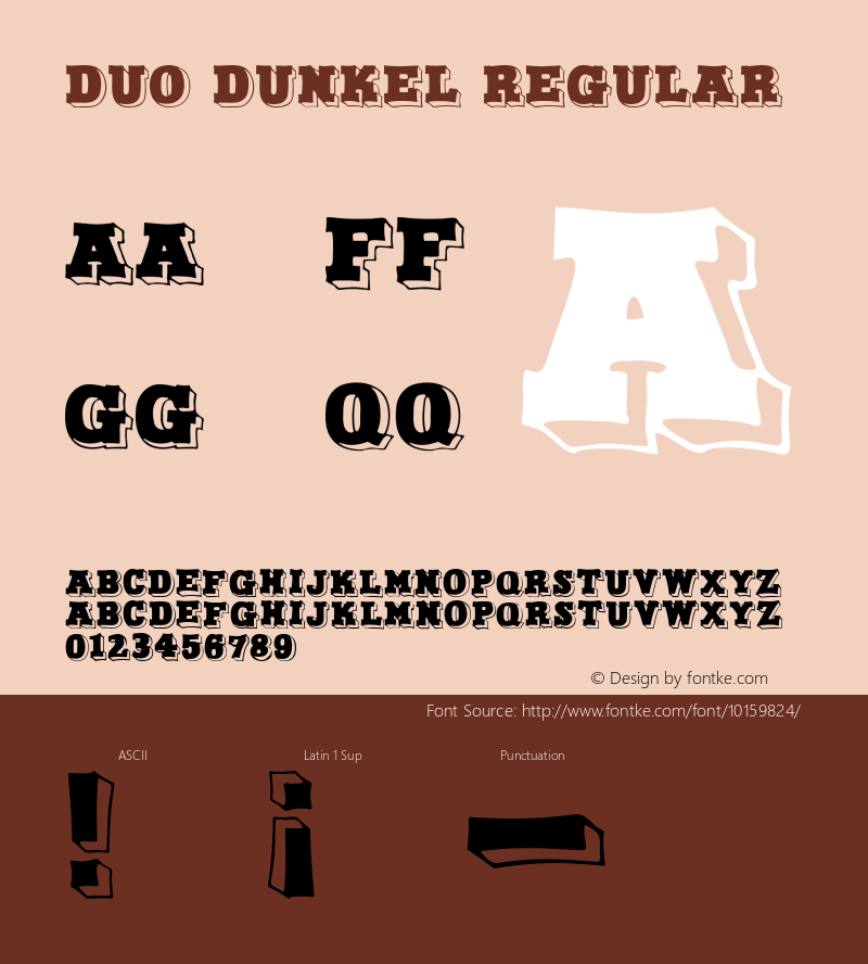 Duo Dunkel Regular 1.5 Font Sample