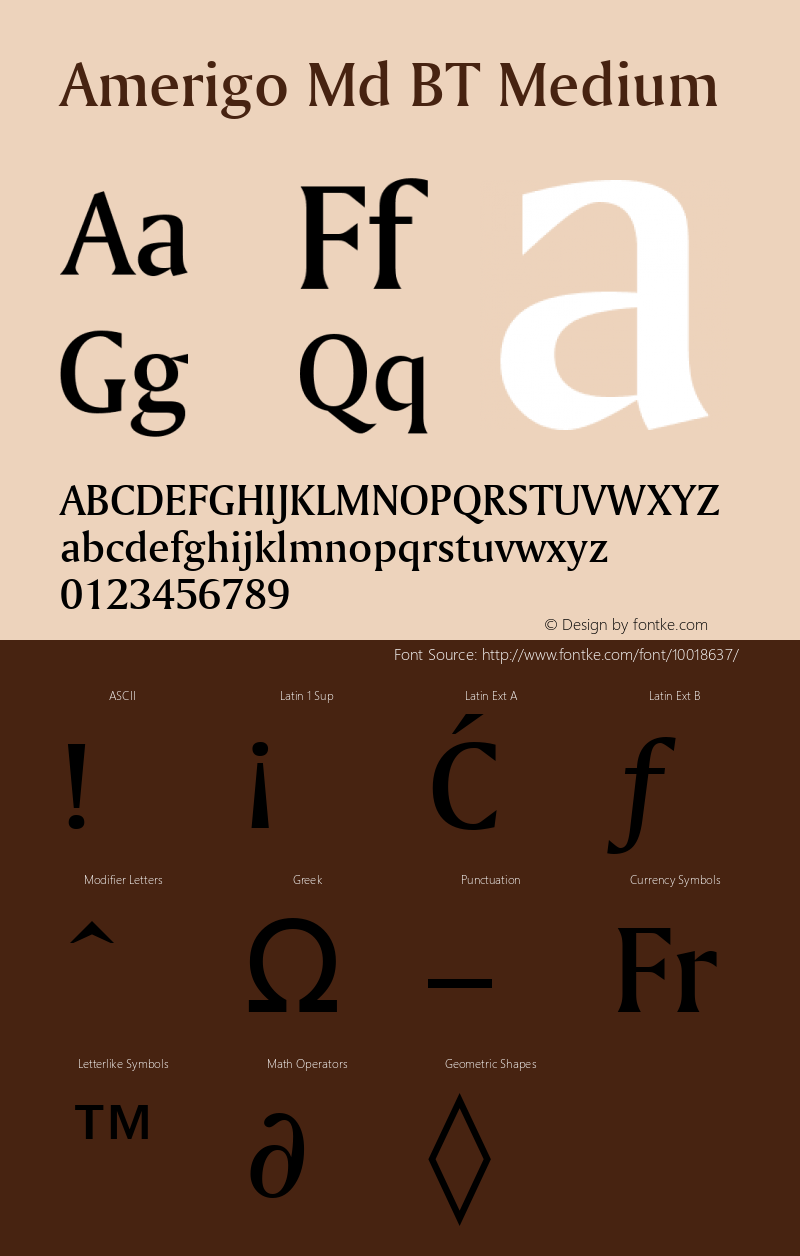 Amerigo Md BT Medium mfgpctt-v1.53 Monday, February 1, 1993 12:08:02 pm (EST) Font Sample