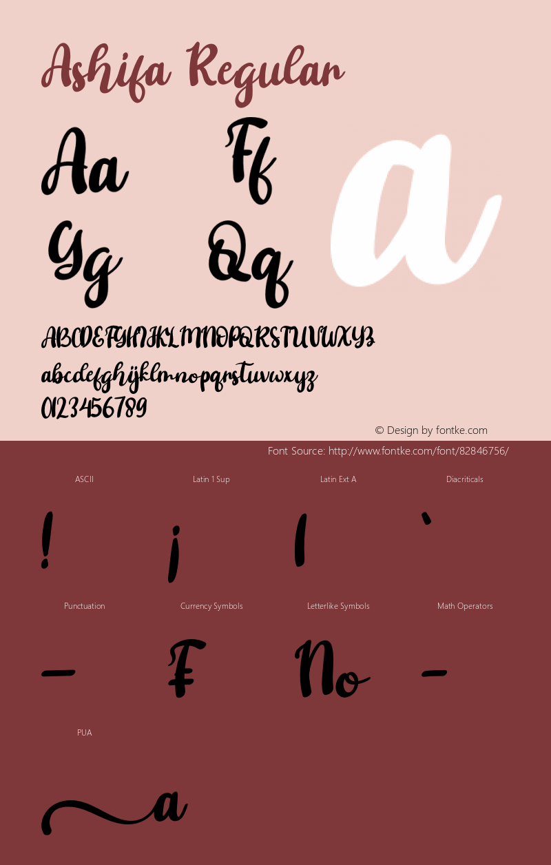 Ashifa Version 1.00;November 6, 2020;FontCreator 13.0.0.2683 64-bit Font Sample