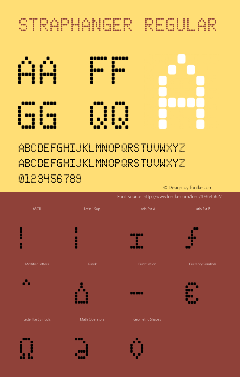 Straphanger Regular 001.000 Font Sample