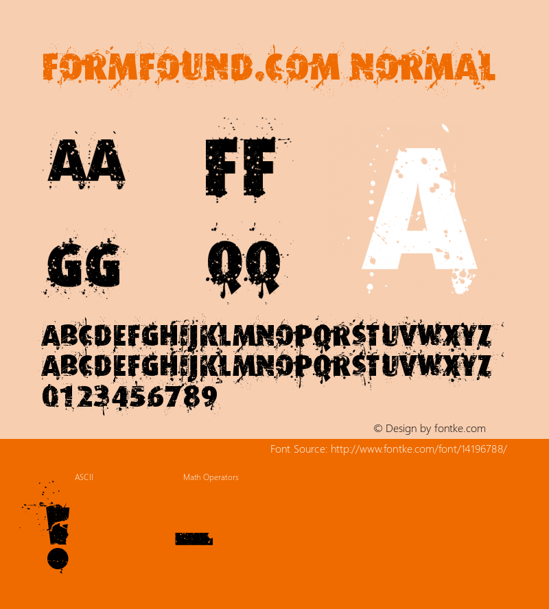 Formfound.com Normal Version 001.000 Font Sample