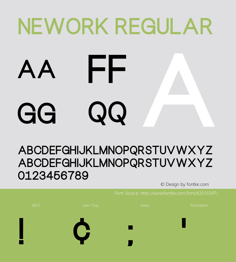 Nework Version 1.00;May 11, 2020;FontCreator 11.5.0.2422 64-bit Font Sample