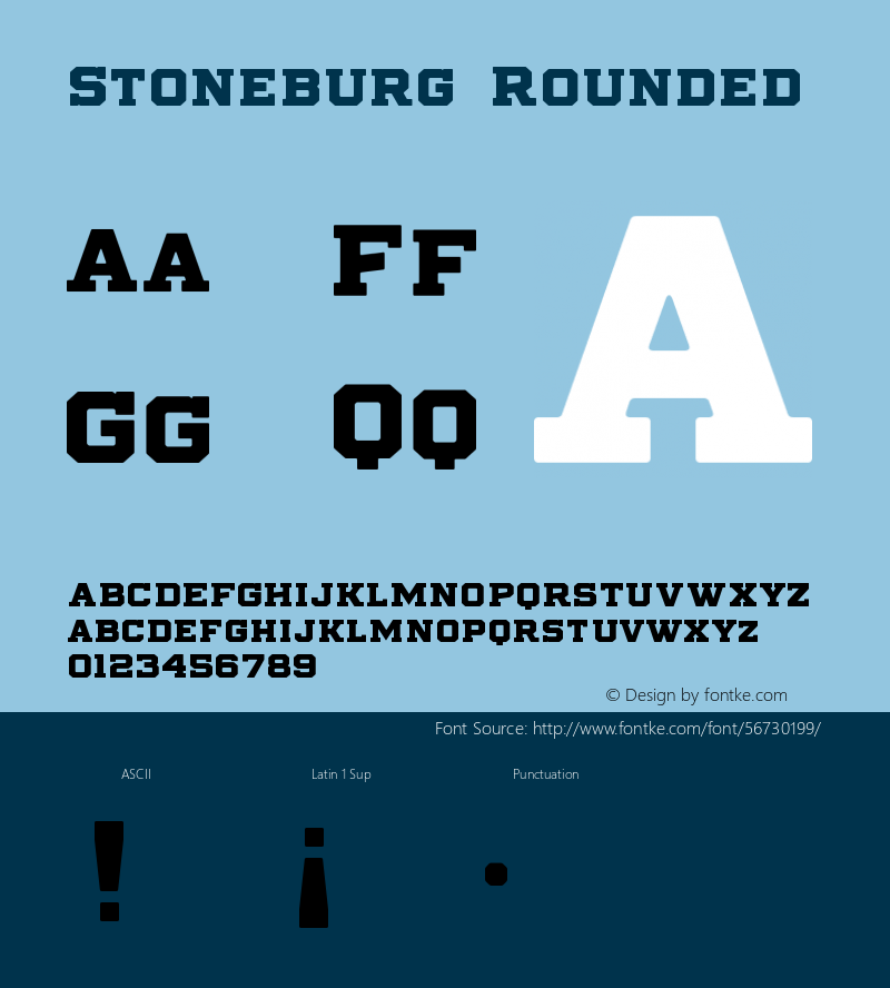 Stoneburg Rounded Version 1.000;PS 001.000;hotconv 1.0.88;makeotf.lib2.5.64775 Font Sample