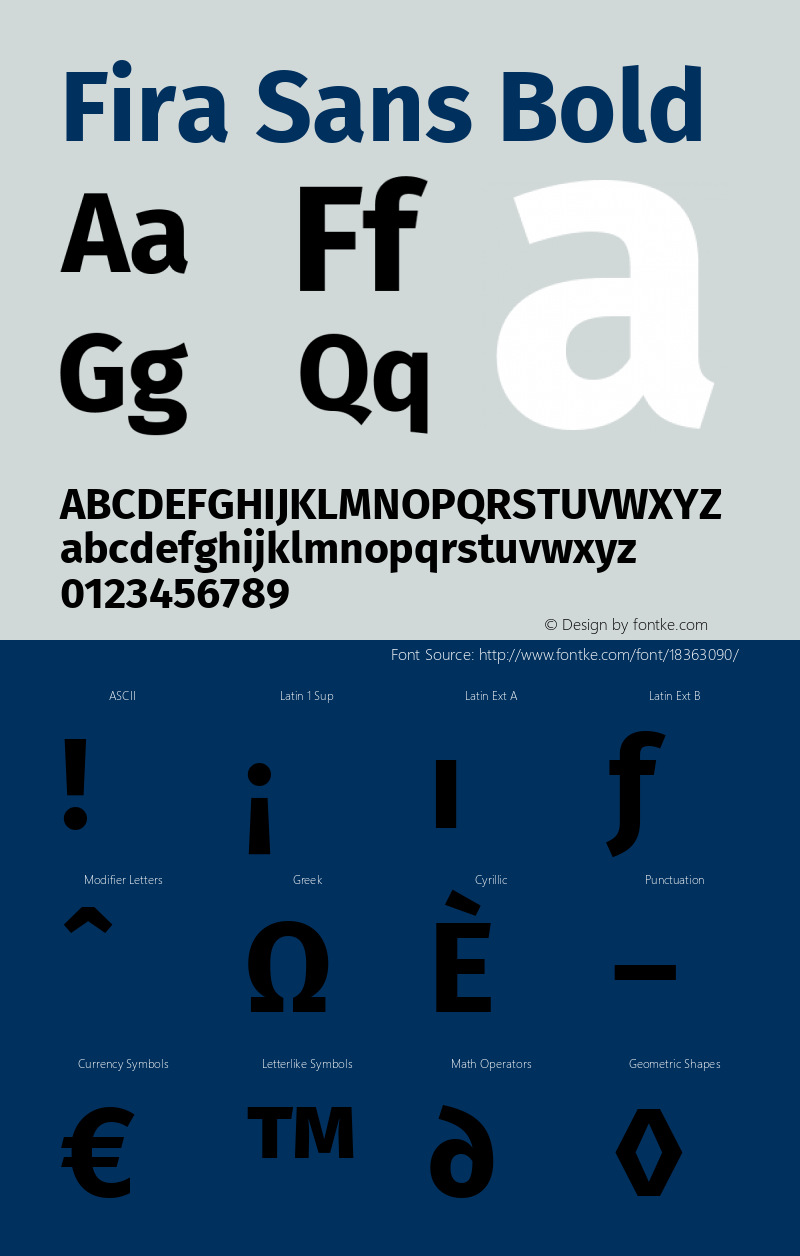 Fira Sans Bold Version 3.107;PS 003.107;hotconv 1.0.70;makeotf.lib2.5.58329 Font Sample