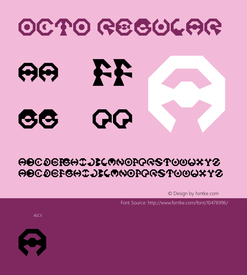 Octo Regular Unknown Font Sample