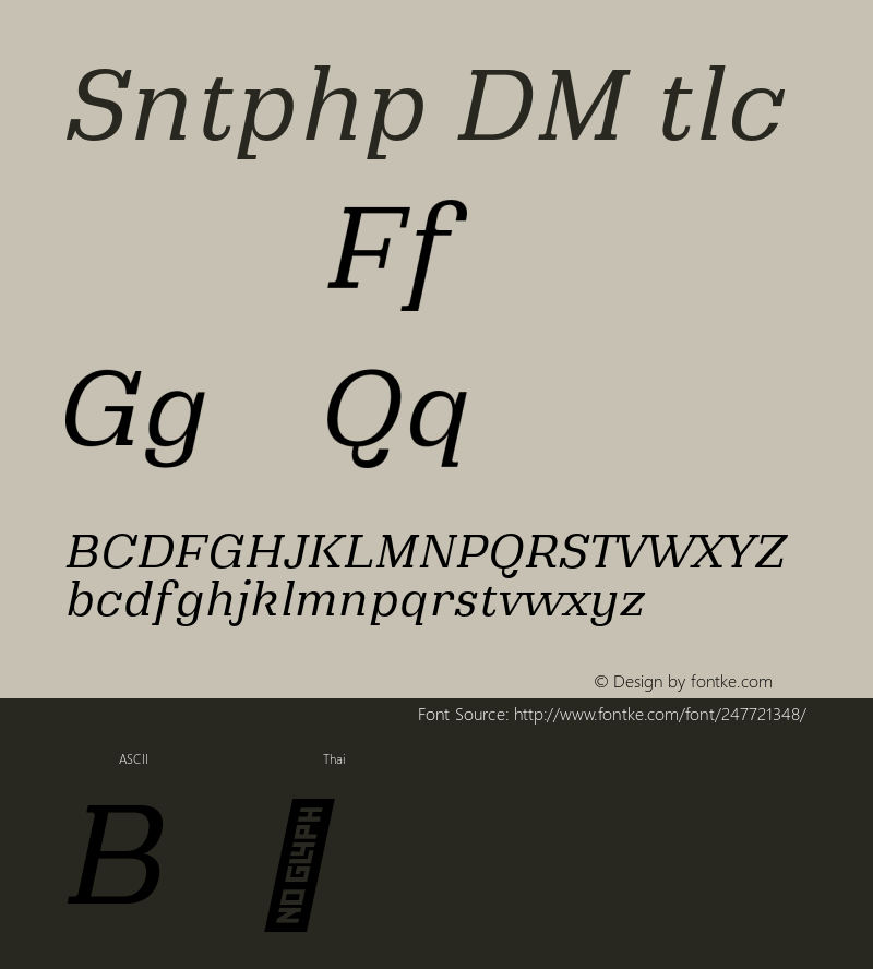 Santiphap DEMO Italic Version 1.001;Glyphs 3.1.2 (3151)图片样张