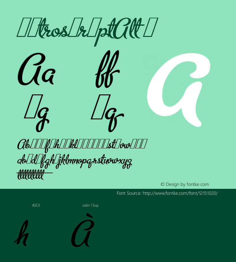 MetroScriptAlt ☞ 1.000;com.myfonts.easy.alphabetsoup.metroscript.alt.wfkit2.version.32hH Font Sample