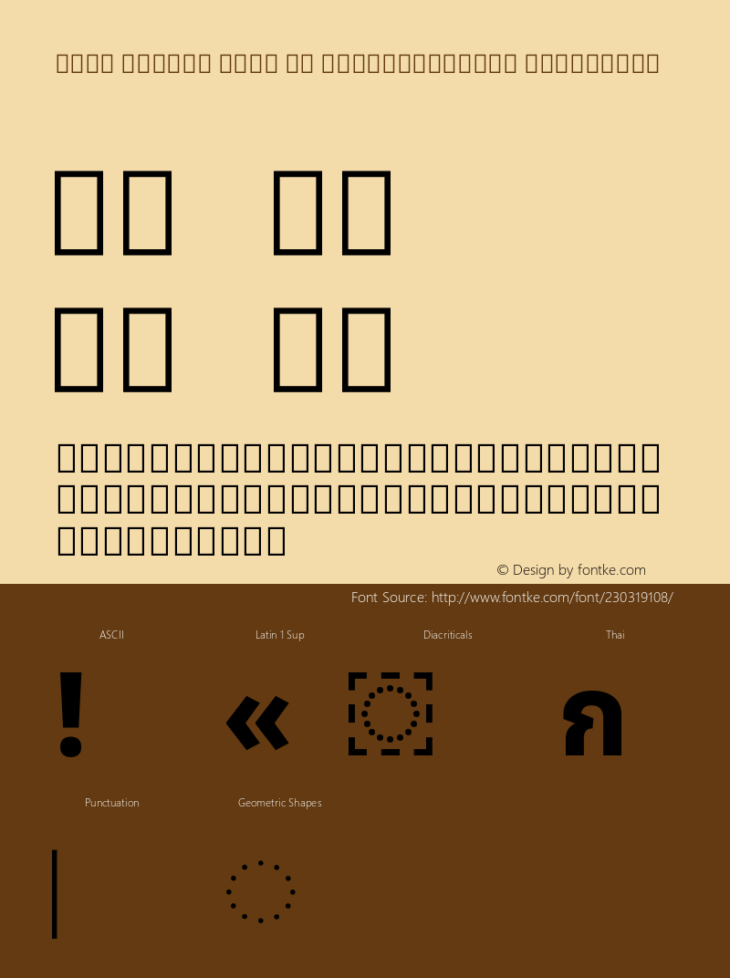 Noto Looped Thai UI SemiCondensed ExtraBold Version 1.00图片样张